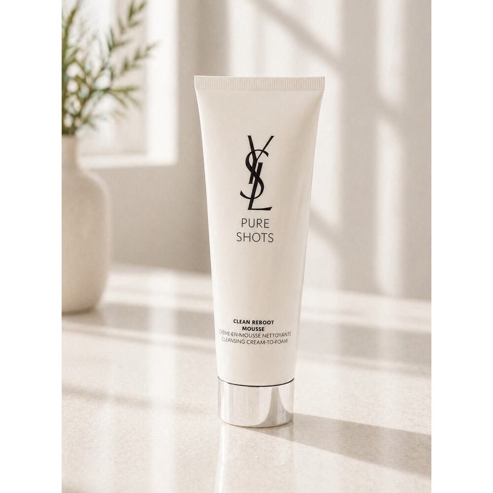 $42 New YSL Pure Shots Clean Reboot Mousse Cleanser 4.2oz